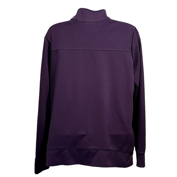 Old Navy Quarter Zip Blue Mock Neck Pullover Womens Large 250 S1280 - Picture 2 of 6